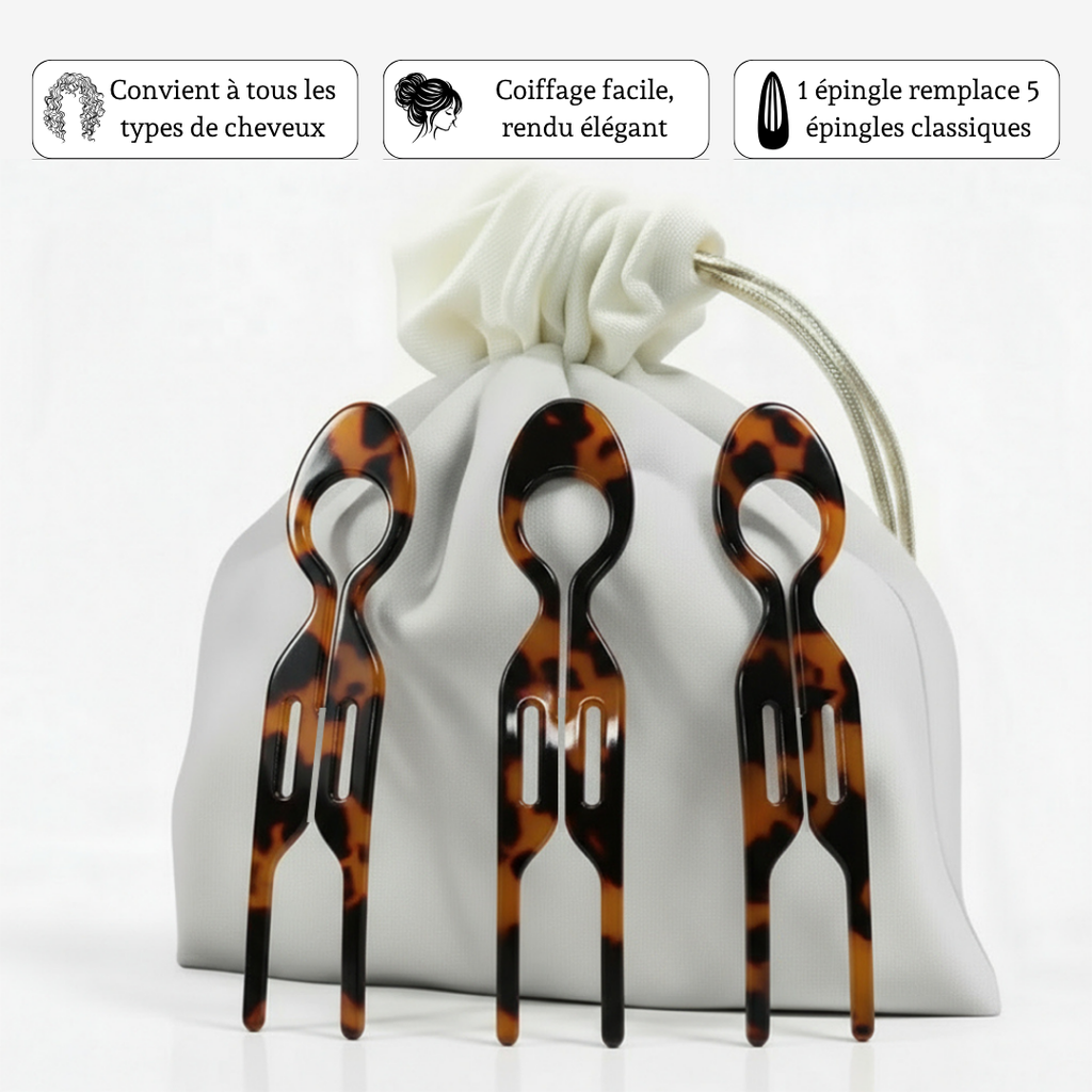 Épingle Élégance - Pack de 3 - Ysera