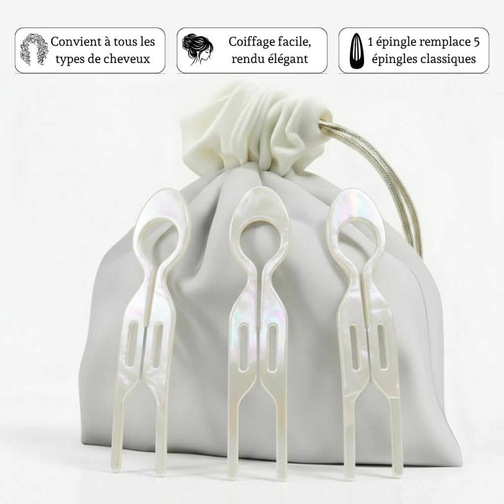 Épingle Élégance - Pack de 3 - Ysera